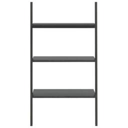 Berkfield Home Practical 3-Tier Leaning Shelf Black 64x34x116 cm - Size: 64 x 34 x 116 cm - thumbnail 1