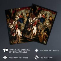 Artery8 Peter Paul Rubens Mystic Marriage of Saint Catherine Framed Art Print - Size: A4 - thumbnail 2