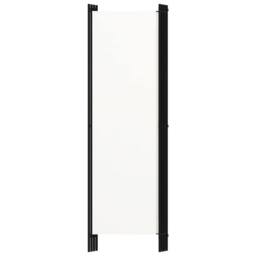 Berkfield Home 4-Panel Room Divider Cream White 200x180 cm in Off-White - thumbnail 4