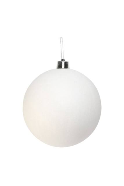KDMD White Glitter Shatterproof Bauble x1 30cm - image 1