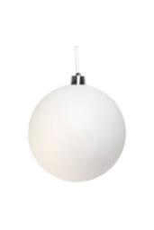 KDMD White Glitter Shatterproof Bauble x1 30cm