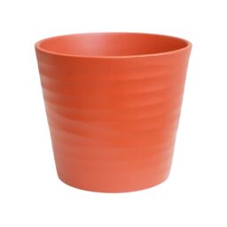 Ivyline Oslo Cayenne Taper Planter - H27cm D32cm - 4 Colours & 2 Sizes Available Online - Ceramic - Made in Europe in Burnt Orange - thumbnail 3