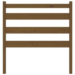 Berkfield Home Bed Headboard Honey Brown 81x4x100 cm Solid Wood Pine - Size: 81 x 4 x 100 cm - thumbnail 4