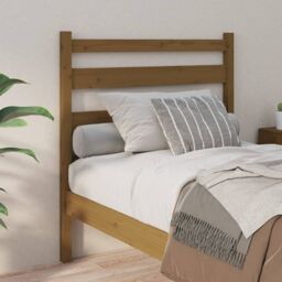 Berkfield Home Bed Headboard Honey Brown 81x4x100 cm Solid Wood Pine - Size: 81 x 4 x 100 cm - thumbnail 3