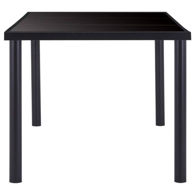 Berkfield Home Modern Dining Table Black 180x90x75 cm Tempered Glass - Size: 180 x 90 x 75 cm - image 1