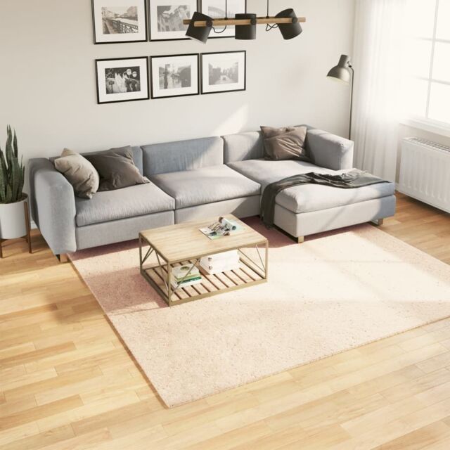 Berkfield Home Rug HUARTE Short Pile Soft & Washable Beige 240x240 cm - Size: Medium - image 1