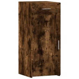 Berkfield Home Sideboard Smoked Oak 40x42.5x93 cm Engineered Wood in Brown - thumbnail 2