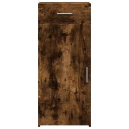 Berkfield Home Sideboard Smoked Oak 40x42.5x93 cm Engineered Wood in Brown - thumbnail 4