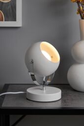 BHS Lighting Rowan Eyeball Table Lamp in White - thumbnail 4