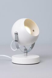 BHS Lighting Rowan Eyeball Table Lamp in White - thumbnail 1