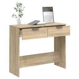 Berkfield Home Console Table Sonoma Oak 90x36x75 cm Engineered Wood in Light Tan - Size: 90 x 36 x 75 cm - thumbnail 5