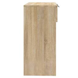 Berkfield Home Console Table Sonoma Oak 90x36x75 cm Engineered Wood in Light Tan - Size: 90 x 36 x 75 cm - thumbnail 7