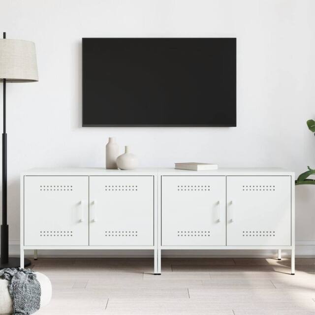 Berkfield Home TV Cabinets 2 pcs White 68x39x50.5 cm Steel - image 1