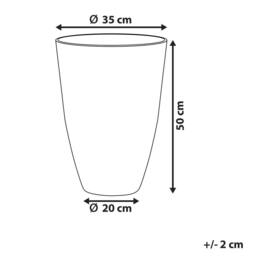 Wyld and Coco Grey Stone Fibre Clay Planter Weatherproof Indoor Outdoor - thumbnail 4