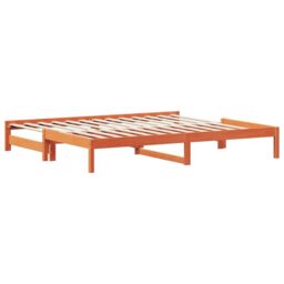 Berkfield Home Day Bed with Trundle without Mattress Wax Brown 80x200 cm - thumbnail 6