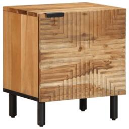 Berkfield Home Bedside Cabinets 2 pcs 40x33x46 cm Solid Wood Acacia in Brown - Size: 40 x 33 x 46 cm - thumbnail 1