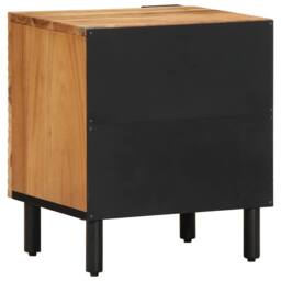Berkfield Home Bedside Cabinets 2 pcs 40x33x46 cm Solid Wood Acacia in Brown - Size: 40 x 33 x 46 cm - thumbnail 6