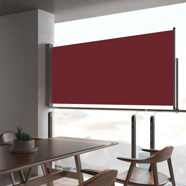 Berkfield Home Patio Retractable Side Awning 60x300 cm Red - image 1
