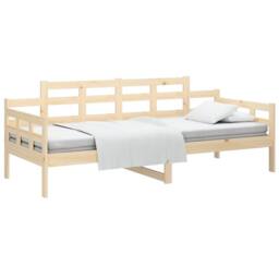 Berkfield Home Beautiful Day Bed Solid Wood Pine 80x200 cm in Natural - thumbnail 1