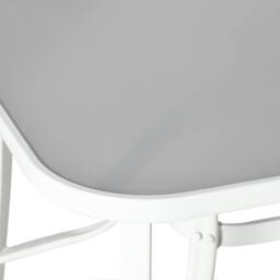 Wyld Haus Niseso 6 Seater Outdoor Dining Set White Metal Light Grey Mesh - thumbnail 8
