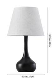 Living and Home Modern Table Lamp in Black - thumbnail 3