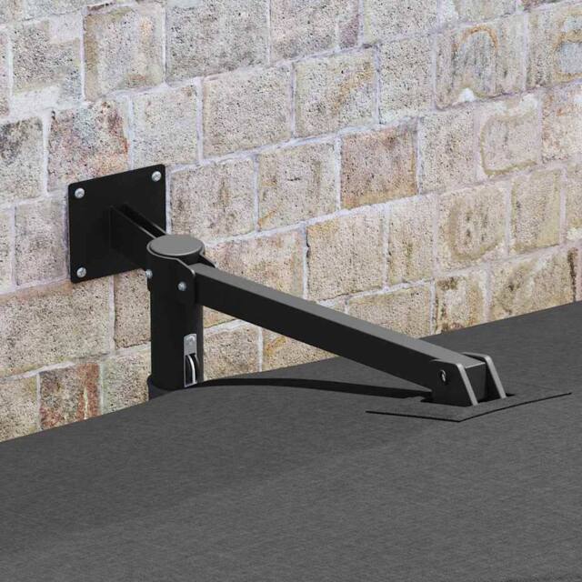 Berkfield Home Outdoor Umbrella Anthracite Polyester, Powder-Coated Steel Large in Charcoal - image 1