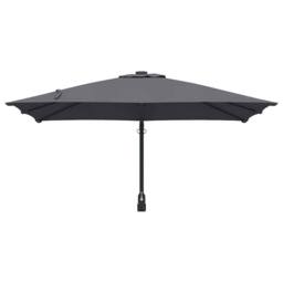 Berkfield Home Outdoor Umbrella Anthracite Polyester, Powder-Coated Steel Large in Charcoal - thumbnail 4