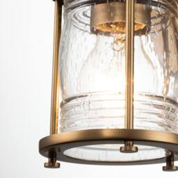 Netlighting Kichler Ashland Bay Wall Lamp Natural Brass IP44 in Yellow - thumbnail 3