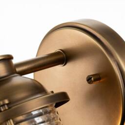 Netlighting Kichler Ashland Bay Wall Lamp Natural Brass IP44 in Yellow - thumbnail 2