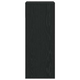 Berkfield Home Book Cabinet Black 34x31x80 cm Engineered Wood - Size: 34 x 31 x 80 cm - thumbnail 5