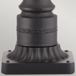 Netlighting English Bridle 3 Light Large Outdoor Pedestal Light Black IP44 E14 - thumbnail 5