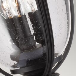 Netlighting English Bridle 3 Light Large Outdoor Pedestal Light Black IP44 E14 - thumbnail 4