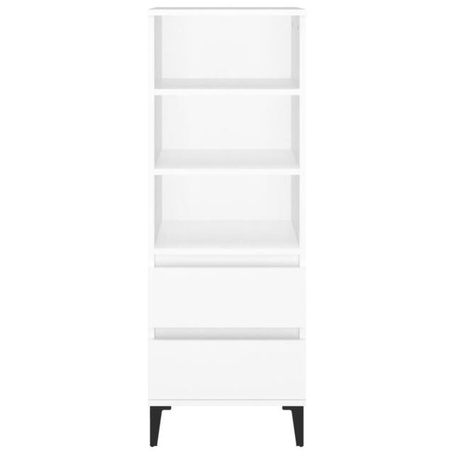 Berkfield Home Highboard White 40x36x110 cm Engineered Wood - Size: 40 x 36 x 110 cm - image 1