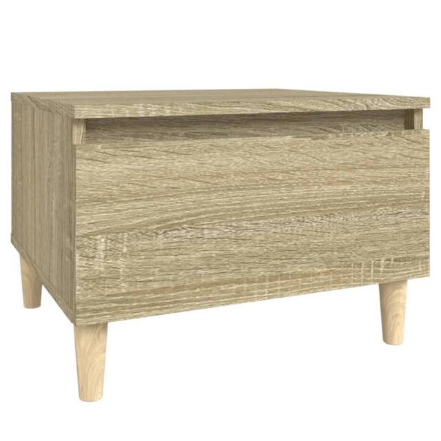Berkfield Home Side Table Sonoma Oak 50x46x35 cm Engineered Wood in Light Brown - Size: 50 x 46 x 35 cm - image 1