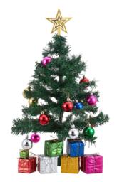 Living and Home 50cm Christmas Tree with Lights, Star Top & Ball Matching Gift Boxes - thumbnail 5