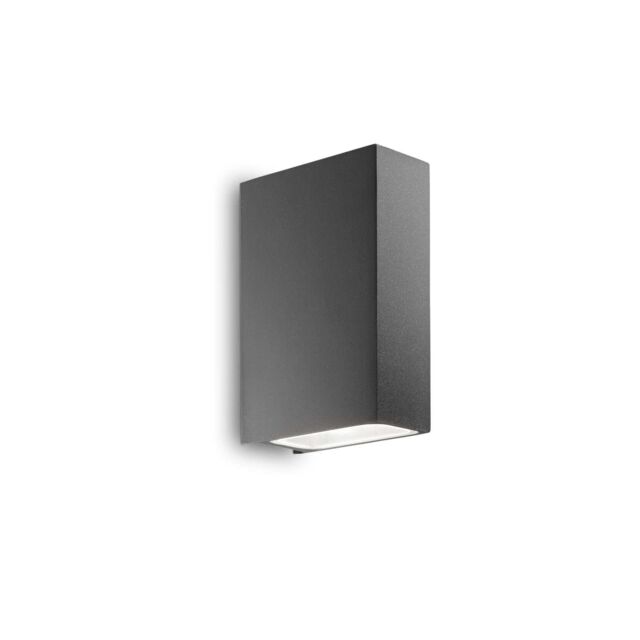 Netlighting Tetris 2 Light Outdoor Up Down Wall Light Anthracite IP44 G9 in Black - image 1