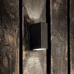 Netlighting Tetris 2 Light Outdoor Up Down Wall Light Anthracite IP44 G9 in Black - thumbnail 2