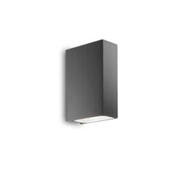 Netlighting Tetris 2 Light Outdoor Up Down Wall Light Anthracite IP44 G9 in Black - thumbnail 1