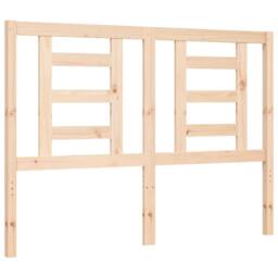 Berkfield Home Bed Frame with Headboard 120x200 cm Solid Wood in Natural - thumbnail 8