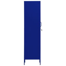 Berkfield Home Locker Cabinet Navy Blue 35x46x180 cm Steel - Size: 35 x 46 x 180 cm - thumbnail 4
