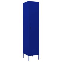 Berkfield Home Locker Cabinet Navy Blue 35x46x180 cm Steel - Size: 35 x 46 x 180 cm - thumbnail 2