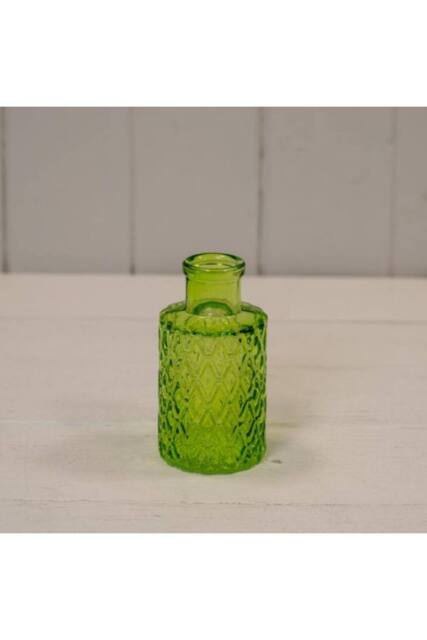 KDMD Emerald Green Mini Geometric Glass Bottle - image 1