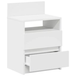 Berkfield Home Bedside Cabinets 2 pcs with 2 Drawers White 40x33x60 cm - Size: 40 x 33 x 60 cm - thumbnail 5