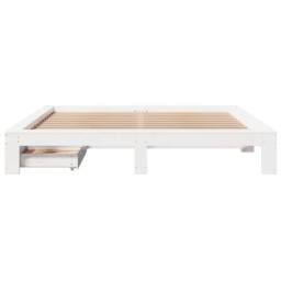 Berkfield Home Full Bed Frame without Mattress White 180x200 cm Super King Solid - thumbnail 4