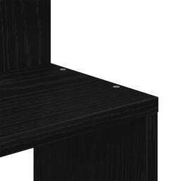 Berkfield Home Wall Corner Shelf Black 32x32x127, 5 cm Engineered Wood - thumbnail 7
