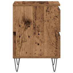 Berkfield Home Bedside Cabinet Old Wood 40x35x50 cm Engineered Wood in Brown - Size: 40 x 35 x 50 cm - thumbnail 7