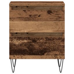 Berkfield Home Bedside Cabinet Old Wood 40x35x50 cm Engineered Wood in Brown - Size: 40 x 35 x 50 cm - thumbnail 6