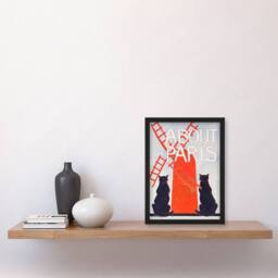 Artery8 Edward Penfield Framed Wall Art Print About Paris Travel Book Cover in Red - Size: A4 - thumbnail 2