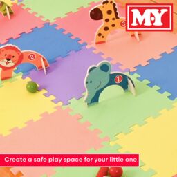 M.Y Interlocking EVA Foam Baby Play Mats 9 Piece Pack - Size: 9 Pack - thumbnail 6