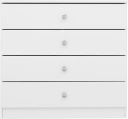 Seconique Denver 4 Drawer Chest in White - thumbnail 3